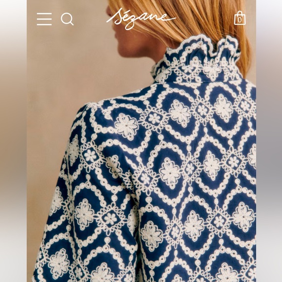 Sezane Dahlia shirt *New w tags* - Picture 8 of 8